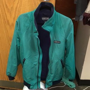 LANDS END TURQUOISE BLUE JACKET ZIP UP